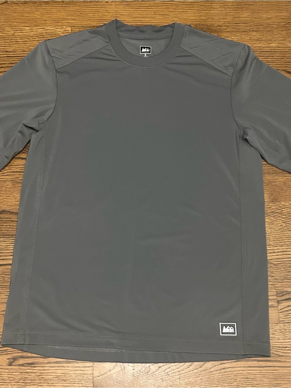 REI Men’s Long Sleeve Performance Shirt — Charcoal